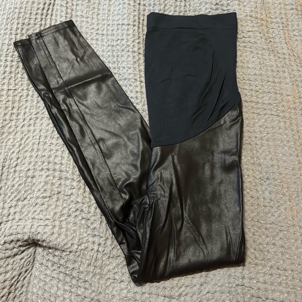 Maternity leather Spanx- large